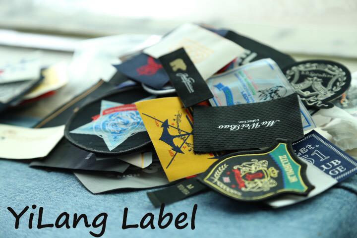 High end custom 100% organic cotton garment woven label