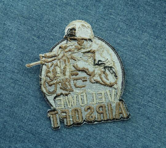 military Embroidery patch and badges with Iron on backing