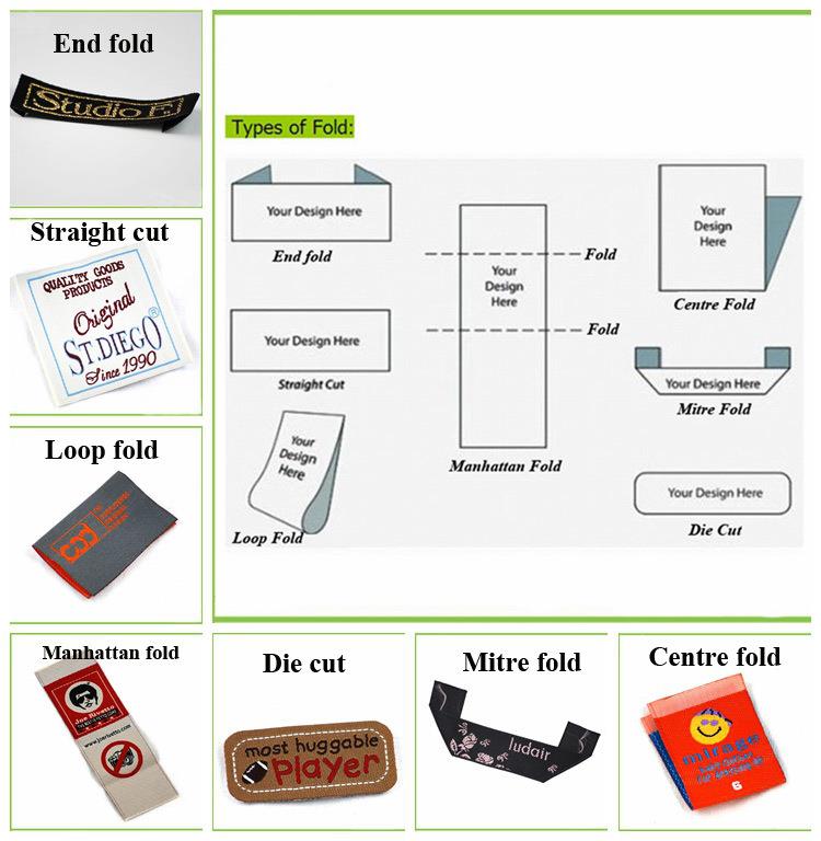 Factory provided custom logo woven label