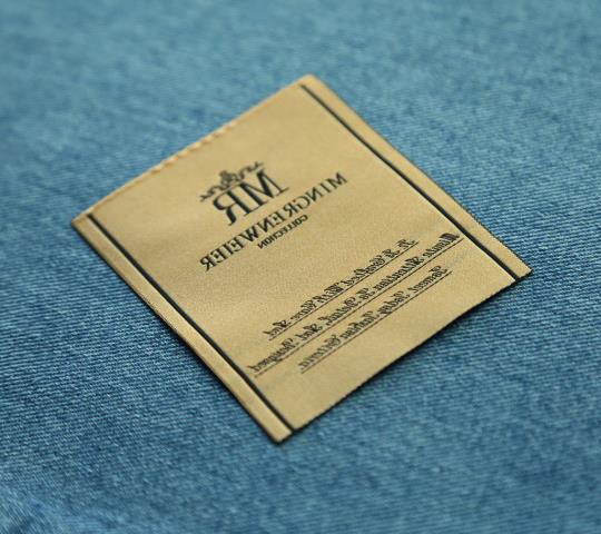 Gold thread clothing brand labels custom adhesive damask woven label for clothing
