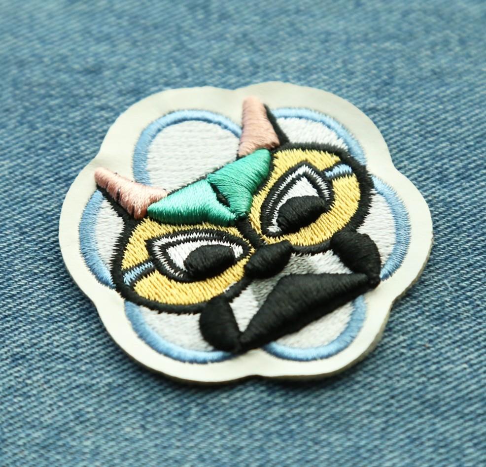New factory 3D embroidery badge customized clothes patch