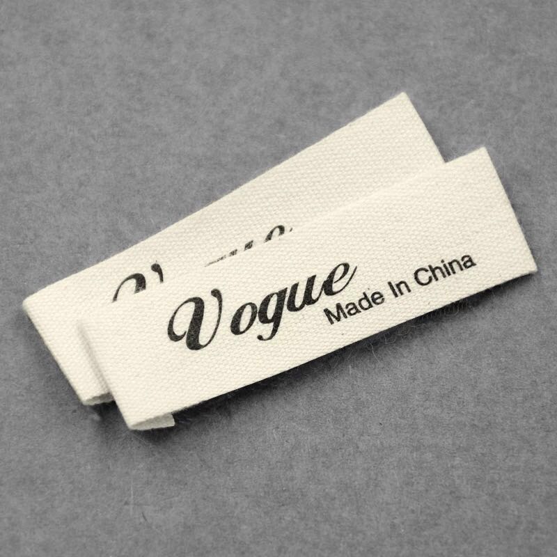 Private Logo Apparel Cotton Printed Label
