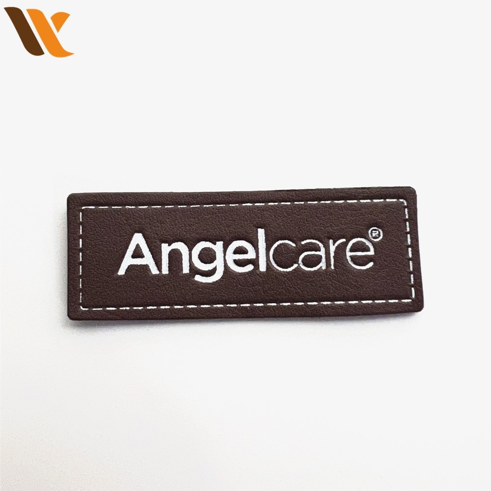 Customale Silk-screen Faux Leather Labels2