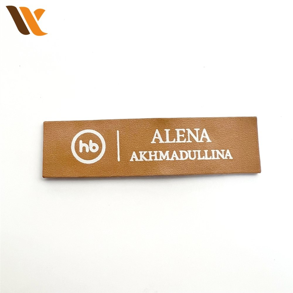 Custom Adaptable Rectangular Leather Label