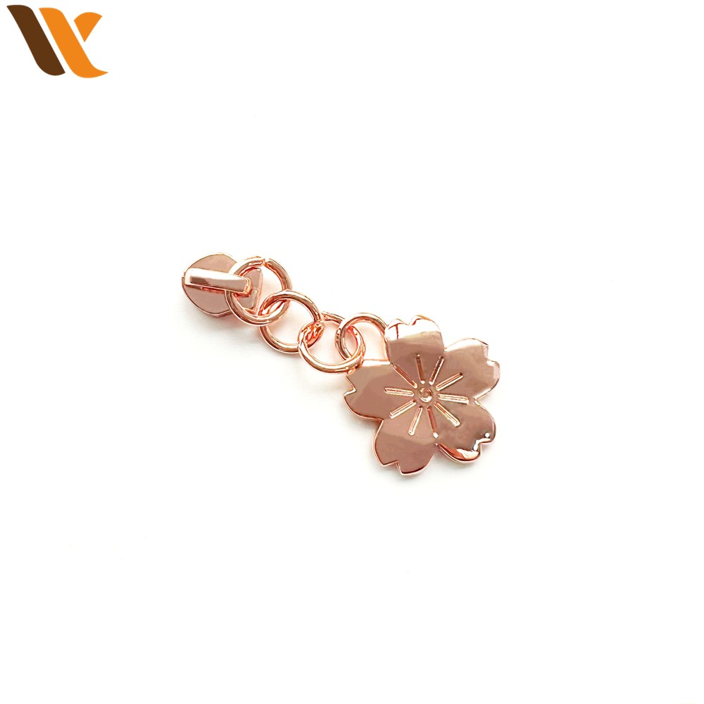 Customized Rose Golden Metal Zipper Puller