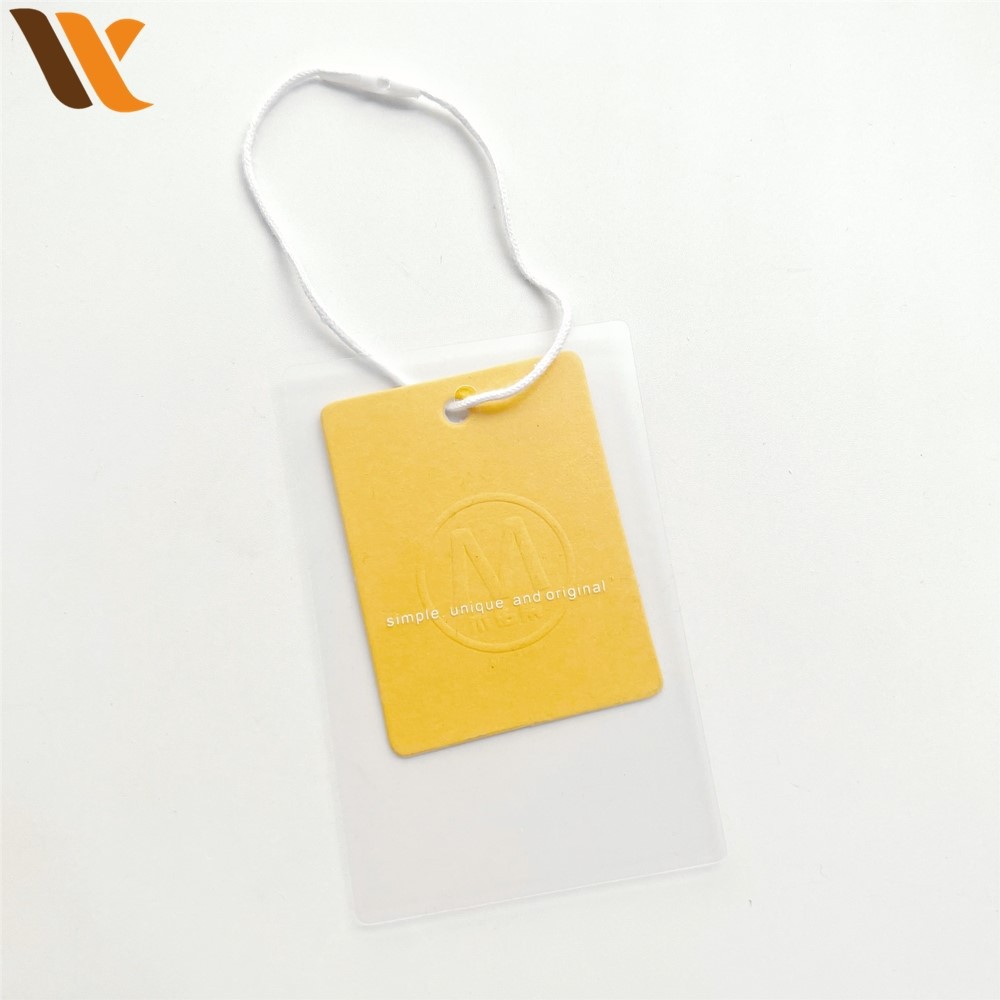 Custom PVC Transparent China Hang Tag