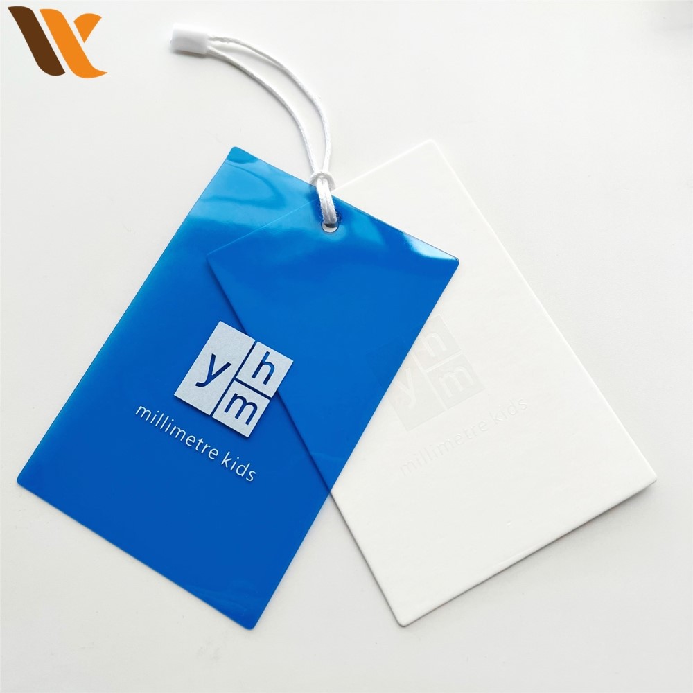 Custom Special Paper Clothing PVC Hang Tags 4