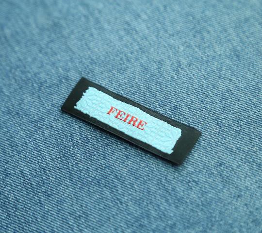 factory wholesale high quality damask woven label custom textile woven label