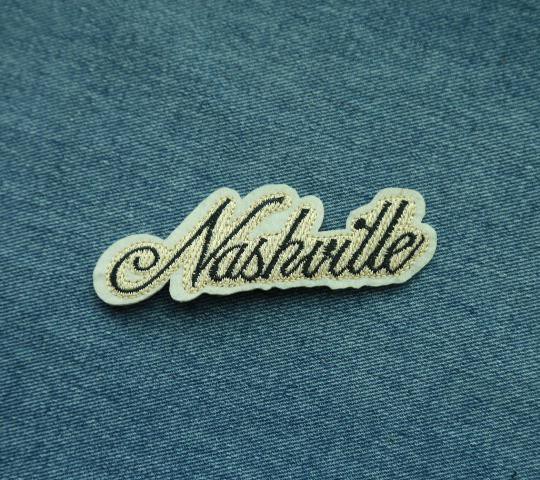 Handwork embroidery designs, stick-on embroidery letters logo patches
