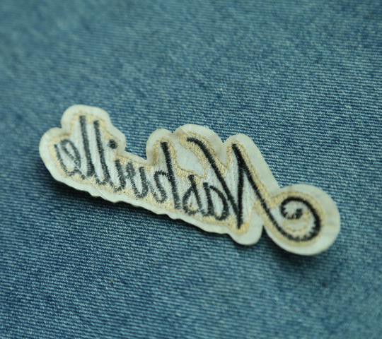 self-adhesive letters embroidery patch