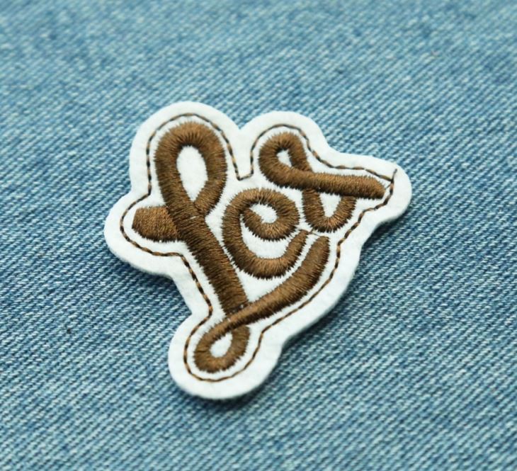 Promotional latest design irregular embroidery patch