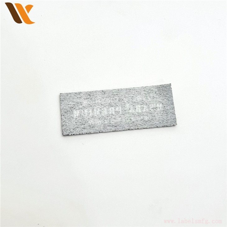 Beige Fabric Cloth Tag Jeans Woven Patch