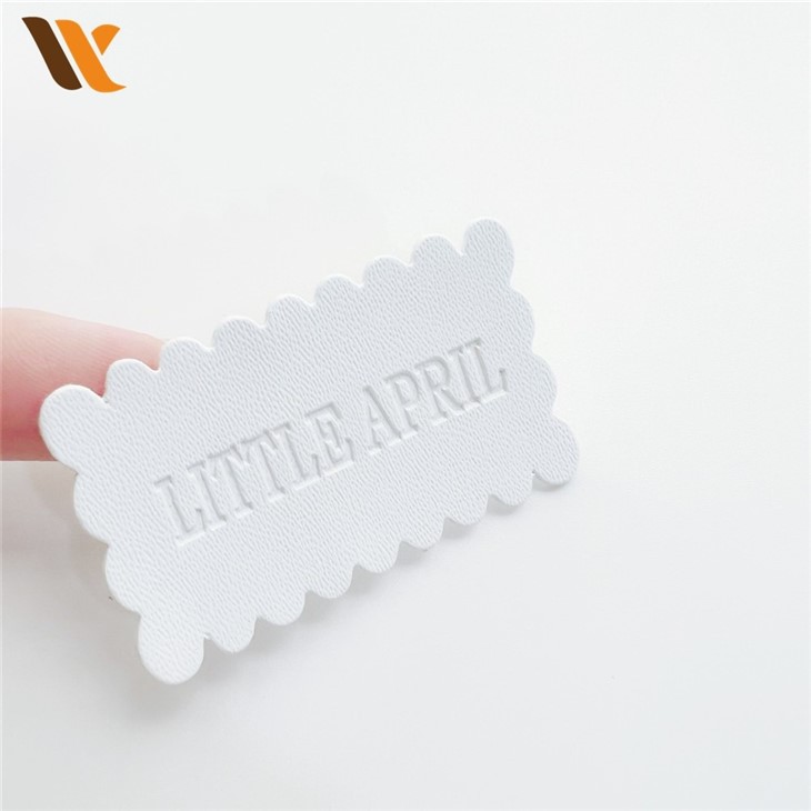 PU Label Embossed Leather Label3