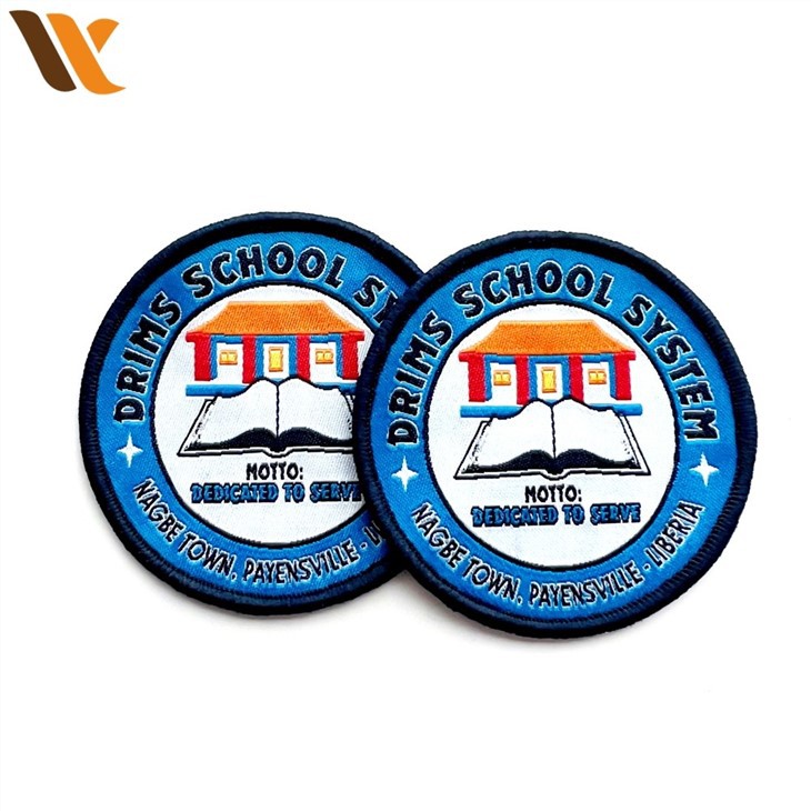 Custom Chinese School Woven Patches 3