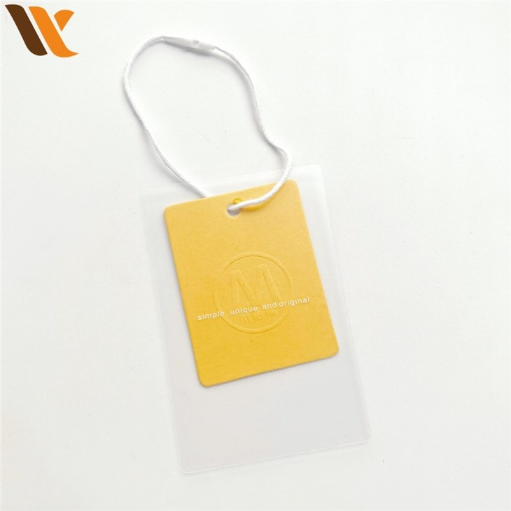 Custom PVC Transparent China Hang Tag